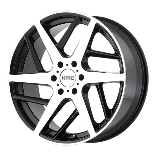 KMC KM699 TWO FACE Satin Black With Machined Face 22x9 +35 6x135mm 87.1mm - Wheelwiz