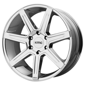 KMC KM700 REVERT Chrome 24x9.5 +15 5x139.7mm 78.1mm - WheelWiz