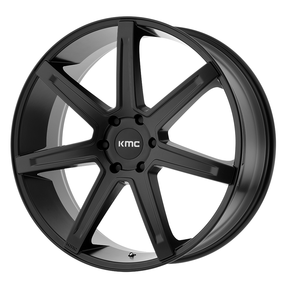 KMC KM700 REVERT Satin Black 22x9.5 +38 5x127mm 72.6mm - WheelWiz
