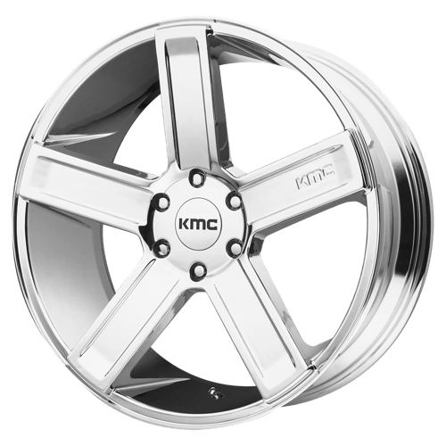 KMC KM702 DUECE Chrome 22x9 +15 5x115mm 72.6mm - WheelWiz
