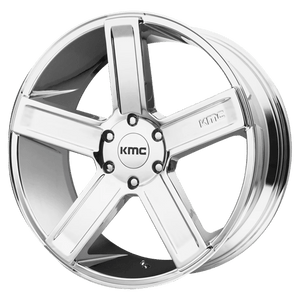 KMC KM702 DUECE Chrome 22x9 +30 6x139.7mm 106.1mm - WheelWiz