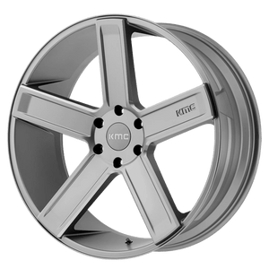 KMC KM702 DUECE Satin Gray Milled 24x9.5 +15 6x139.7mm 106.1mm - WheelWiz