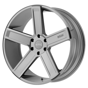 KMC KM702 DUECE Satin Gray Milled 22x9 +15 6x139.7mm 106.1mm - WheelWiz