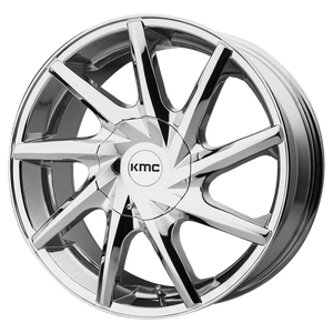 KMC KM705 BURST Chrome 20x8.5 +35 6x135|6x139.7mm 100.3mm - WheelWiz