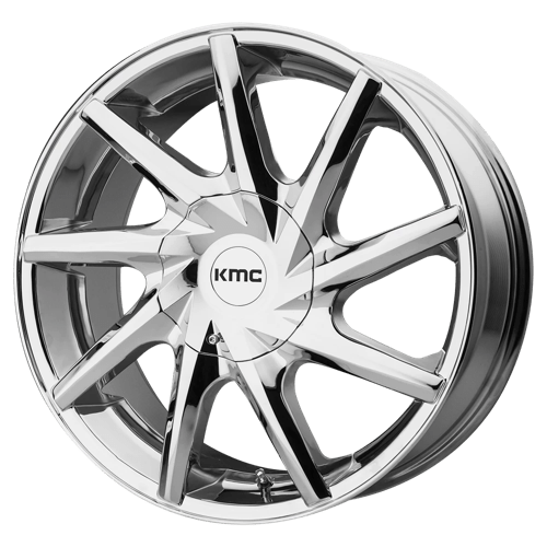 KMC KM705 BURST Chrome 24x9.5 +15 6x135|6x139.7mm 106.1mm - Wheelwiz