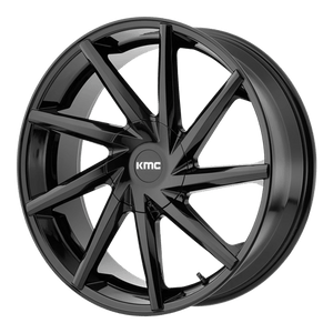 KMC KM705 BURST Gloss Black 20x8.5 +15 6x135|6x139.7mm 106.1mm - WheelWiz