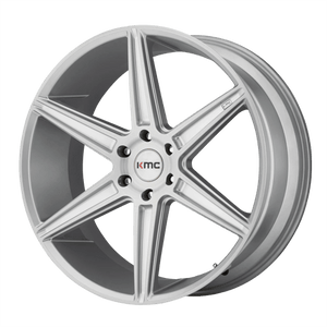 KMC KM712 PRISM TRUCK Brushed Silver 24x10 +30 6x135mm 87.1mm - WheelWiz