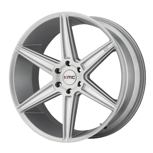 KMC KM712 PRISM TRUCK Brushed Silver 22x9.5 +30 5x120mm 74.1mm - Wheelwiz