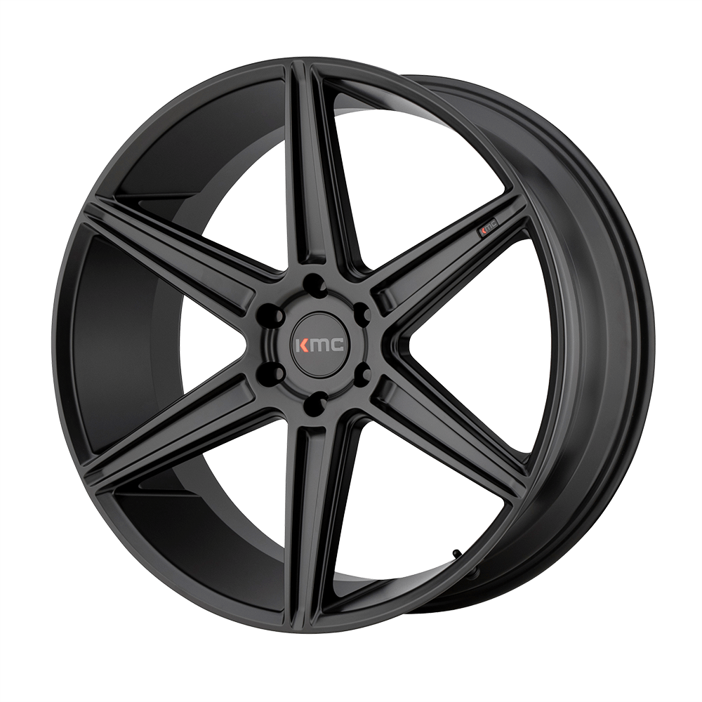 KMC KM712 PRISM TRUCK Satin Black 20x9 +30 5x120mm 74.1mm - WheelWiz