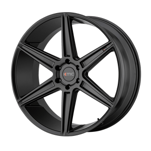 KMC KM712 PRISM TRUCK Satin Black 20x9 +30 5x120mm 74.1mm - WheelWiz