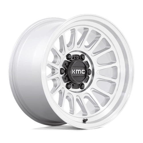 KMC KM724 IMPACT OL Silver Machined 17x9 -12 6x139.7mm 106.1mm - Wheelwiz