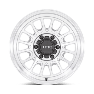 KMC KM724 IMPACT OL Silver Machined 17x8.5 0 6x139.7mm 106.1mm - Wheelwiz