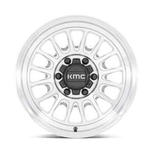 KMC KM724 IMPACT OL Silver Machined 17x9 -12 5x127mm 71.5mm - Wheelwiz