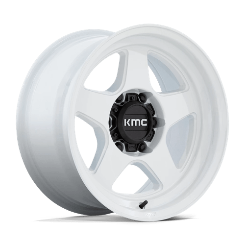 KMC KM728 LOBO Gloss White 17x8.5 -10 6x139.7mm 106.1mm