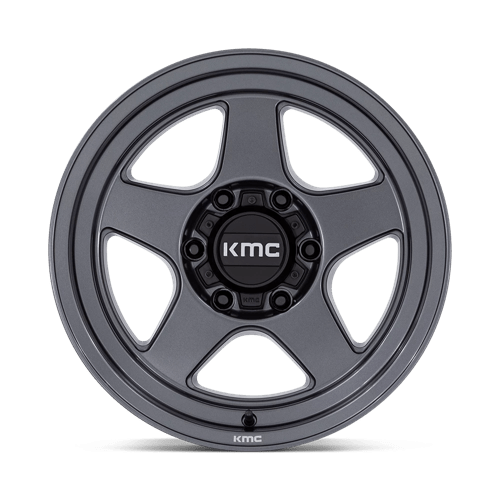 KMC KM728 LOBO Matte Anthracite 17x8.5 -10 6x139.7mm 106.1mm - Wheelwiz