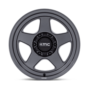 KMC KM728 LOBO Matte Anthracite 17x8.5 -10 6x139.7mm 106.1mm - Wheelwiz