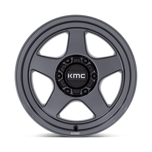 KMC KM728 LOBO Matte Anthracite 17x8.5 -10 6x135mm 87.1mm - Wheelwiz