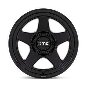 KMC KM728 LOBO Matte Black 17x8.5 -10 6x120mm 66.9mm - Wheelwiz