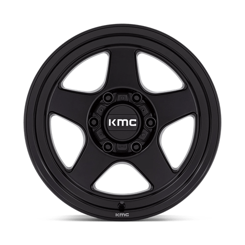 KMC KM728 LOBO Matte Black 17x8.5 -10 6x120mm 66.9mm - Wheelwiz
