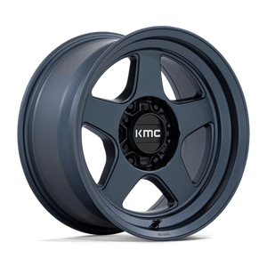 KMC KM728 LOBO Metallic Blue 17x8.5 -10 6x120mm 66.9mm - Wheelwiz