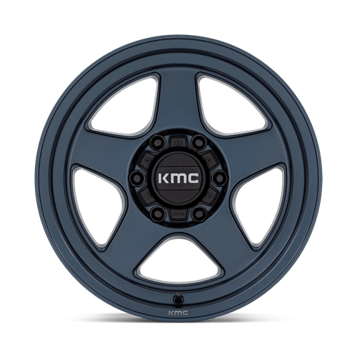 KMC KM728 LOBO Metallic Blue 17x8.5 -10 6x120mm 66.9mm - Wheelwiz