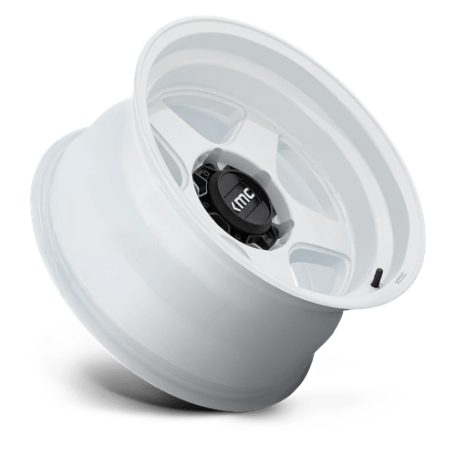 KMC KM728 LOBO Gloss White 17x8.5 +18 6x114.3mm 66.1mm - Wheelwiz