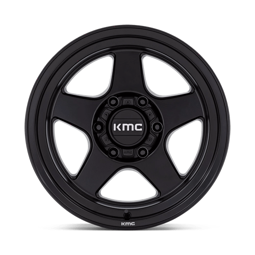 KMC KM728 LOBO Matte Black 17x8.5 +18 6x120mm 66.9mm - Wheelwiz