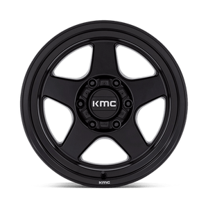 KMC KM728 LOBO Matte Black 17x8.5 +18 6x120mm 66.9mm - Wheelwiz