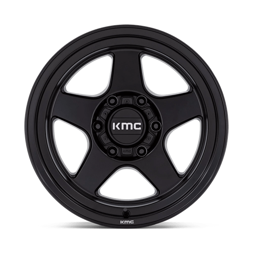 KMC KM728 LOBO Matte Black 17x9 -38 5x127mm 71.5mm - Wheelwiz