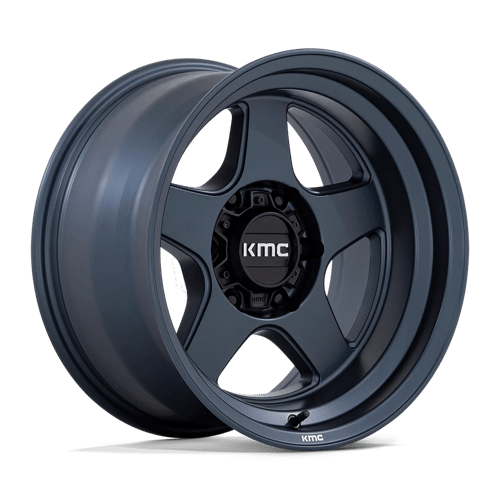 KMC KM728 LOBO Metallic Blue 17x8.5 +18 6x120mm 66.9mm - Wheelwiz