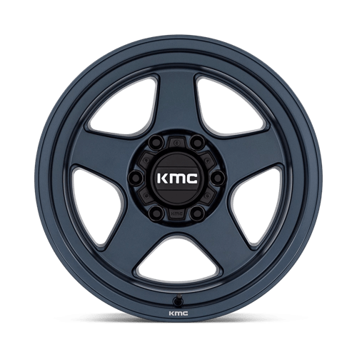 KMC KM728 LOBO Metallic Blue 17x8.5 +18 6x139.7mm 106.1mm - Wheelwiz