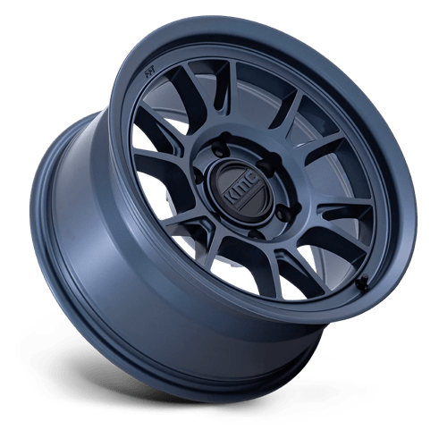 KMC KM729 RANGE Metallic Blue 17x8.5 -10 5x127mm 71.5mm - Wheelwiz