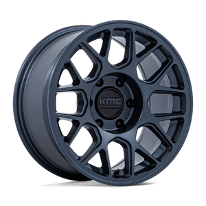 KMC KM730 HATCHET Metallic Blue 17x8.5 +25 6x120mm 66.9mm - Wheelwiz
