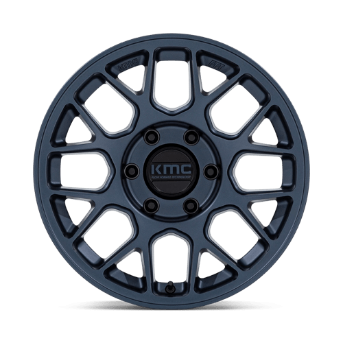 KMC KM730 HATCHET Metallic Blue 17x8.5 -10 6x120mm 66.9mm - Wheelwiz