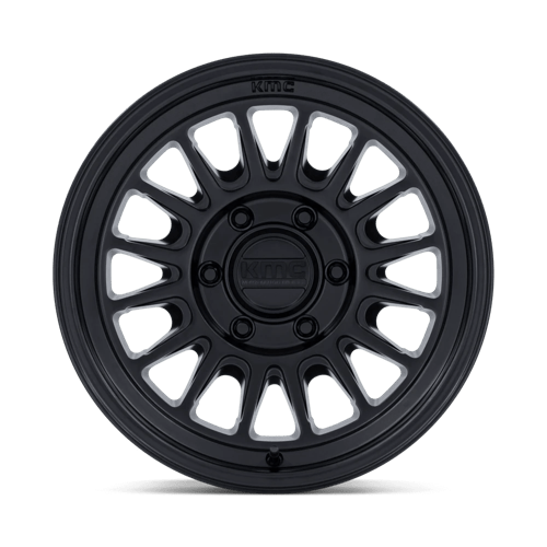KMC KM733 IMPACT FFT Matte Black 17x8.5 +25 6x130mm 84.1mm - Wheelwiz