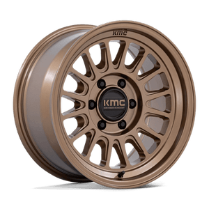 KMC KM733 IMPACT FFT Matte Bronze 17x8.5 +25 6x139.7mm 106.1mm - Wheelwiz