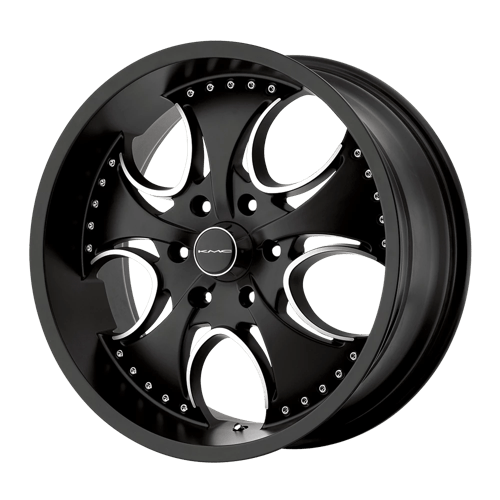 KMC KM755 VENOM Matte Black 24x9.5 +12 5x120.65mm 72.6mm - Wheelwiz