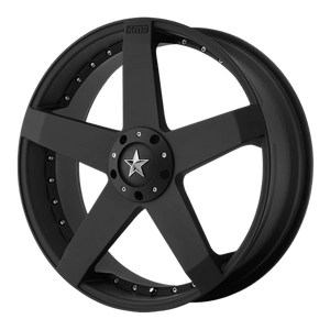 KMC KM775 ROCKSTAR CAR Matte Black 18x8 +42 4x100|4x114.3mm 72.6mm - WheelWiz