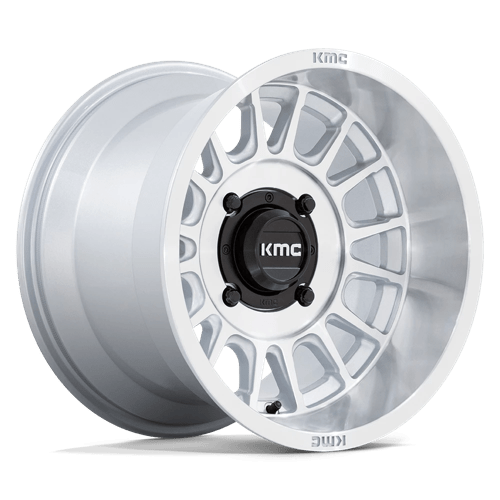 KMC KS138 IMPACT UTV Silver W/ Machined Face 15x10 0 4x156mm 115.1mm - Wheelwiz