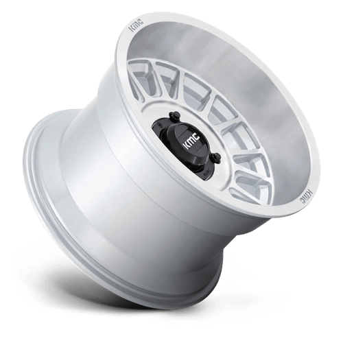 KMC KS138 IMPACT UTV Silver W/ Machined Face 15x10 0 4x156mm 115.1mm - Wheelwiz