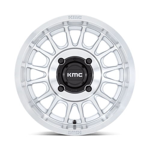 KMC KS138 IMPACT UTV Silver W/ Machined Face 15x10 0 4x137mm 96mm - Wheelwiz