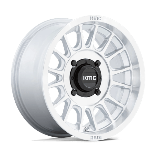 KMC KS138 IMPACT UTV Silver W/ Machined Face 15x7 +10 4x156mm 115.1mm - Wheelwiz