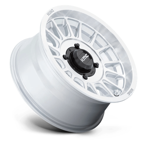 KMC KS138 IMPACT UTV Silver W/ Machined Face 15x7 +10 4x156mm 115.1mm - Wheelwiz