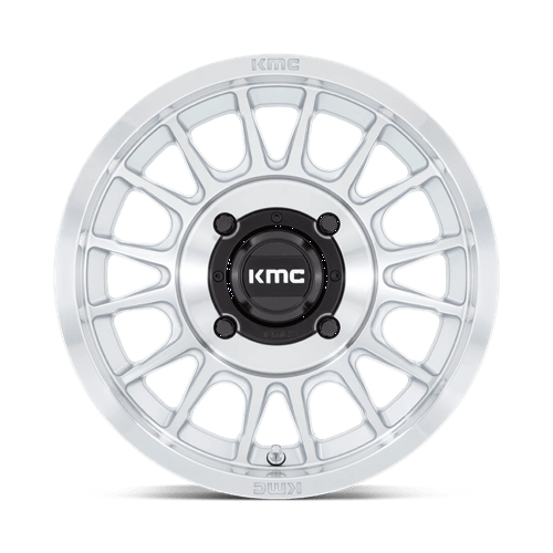 KMC KS138 IMPACT UTV Silver W/ Machined Face 15x7 +10 4x137mm 96mm - Wheelwiz