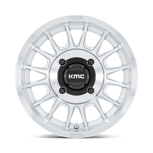 KMC KS138 IMPACT UTV Silver W/ Machined Face 15x7 +10 4x156mm 115.1mm - Wheelwiz