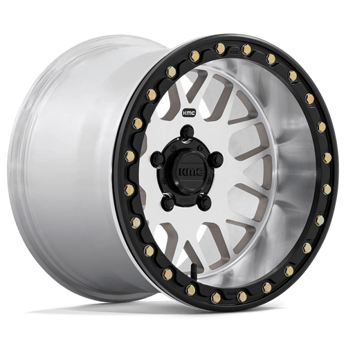 KMC KS235 GRENADE UTV BEADLOCK Machined 14x7 +38 4x110mm 86mm - Wheelwiz
