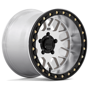 KMC KS235 GRENADE UTV BEADLOCK Machined 14x7 +38 4x110mm 86mm - Wheelwiz
