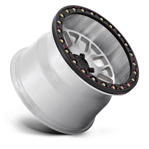 KMC KS235 GRENADE BEADLOCK Machined 14x7 +38 4x110mm 86mm - Wheelwiz