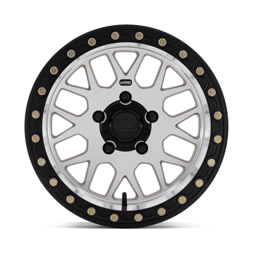 KMC KS235 GRENADE BEADLOCK Machined 15x10 00 4x110mm 86mm - WheelWiz