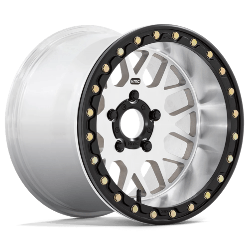 KMC KS235 GRENADE UTV BEADLOCK Machined 15x10 0 5x114.3mm 72.6mm - Wheelwiz